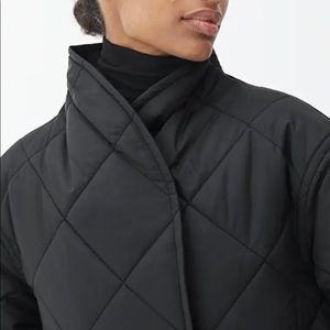 Arket Quilted Shawl Collar Jacket 